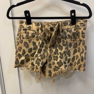 Cheetah print shorts